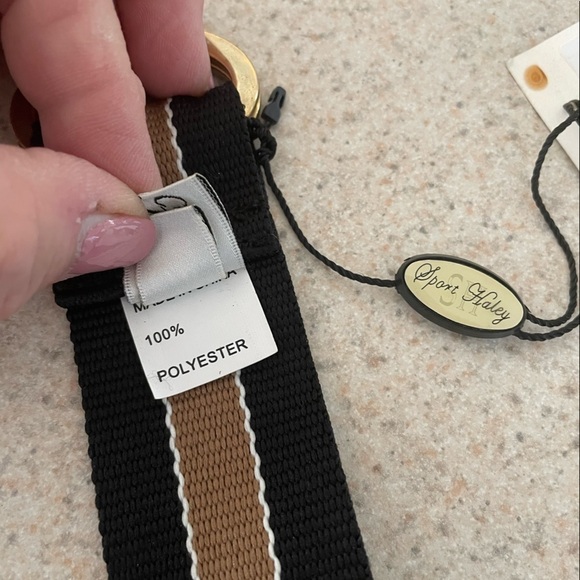 NWT Double Loop Black and Tan Belt Size L/XL - Picture 6 of 6